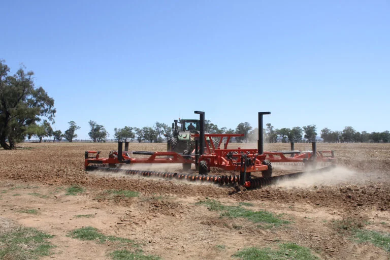 A BROOKFIELD ChainBar working through stubble
